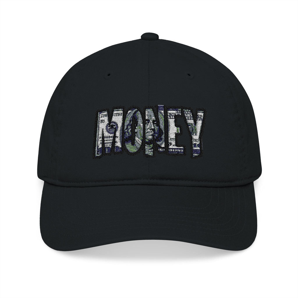 Organic Embroidered Baseball Cap - Trendy hat for casual style, gift for birthdays, money-themed cap, sustainable fashion, outdoor [...]