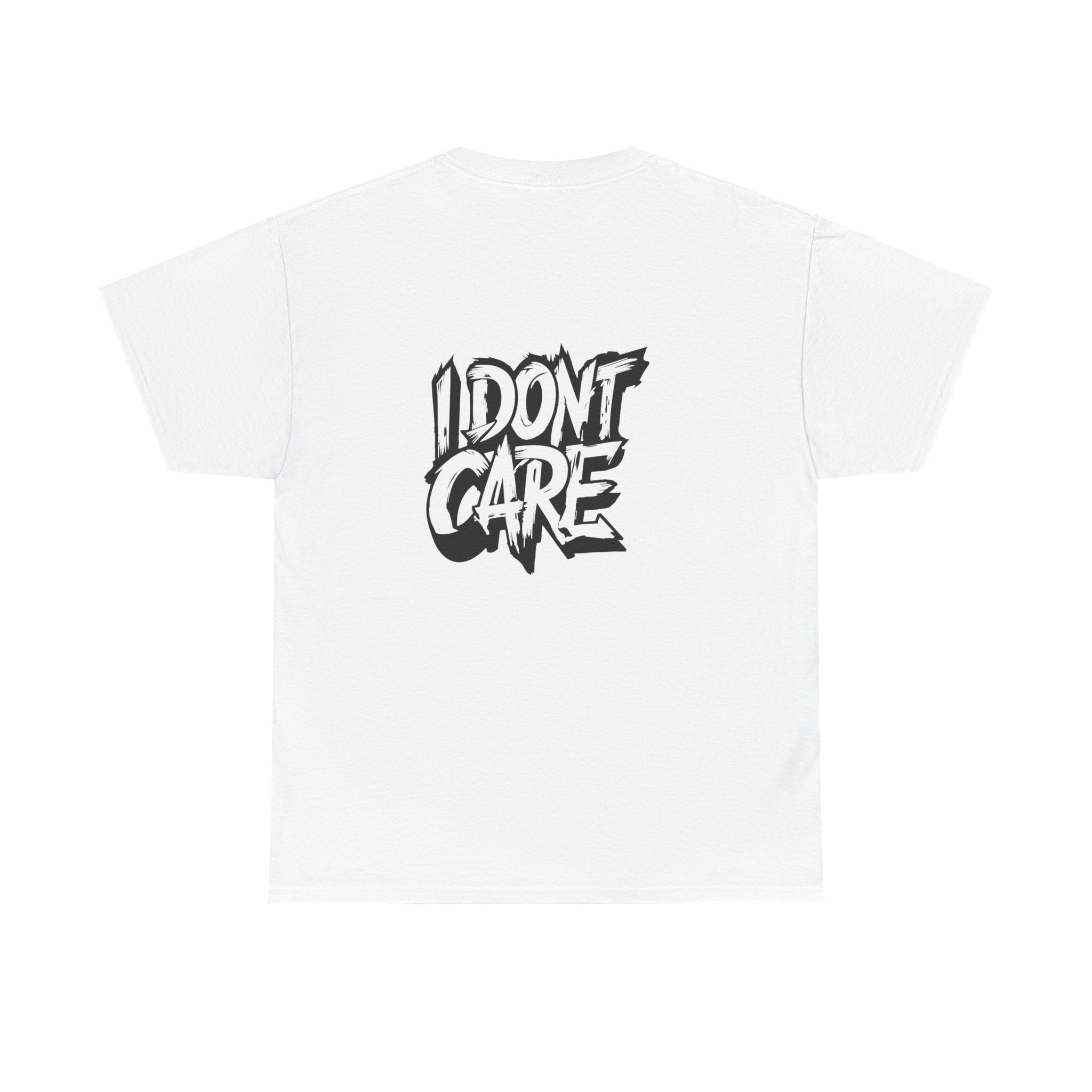 I Don't Care Graphic Tee, Unisex Cotton T-Shirt, Hip Hop Style Shirt, Streetwear Fashion, Casual Summer Wear, Gift for Friends